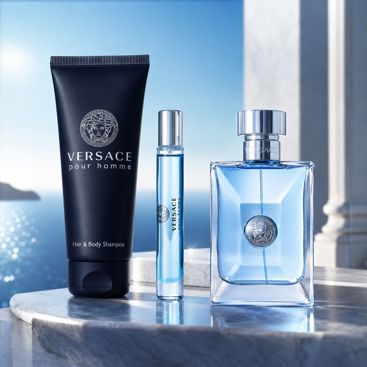 Versace Pour Homme 3-Piece Gift Set for Men