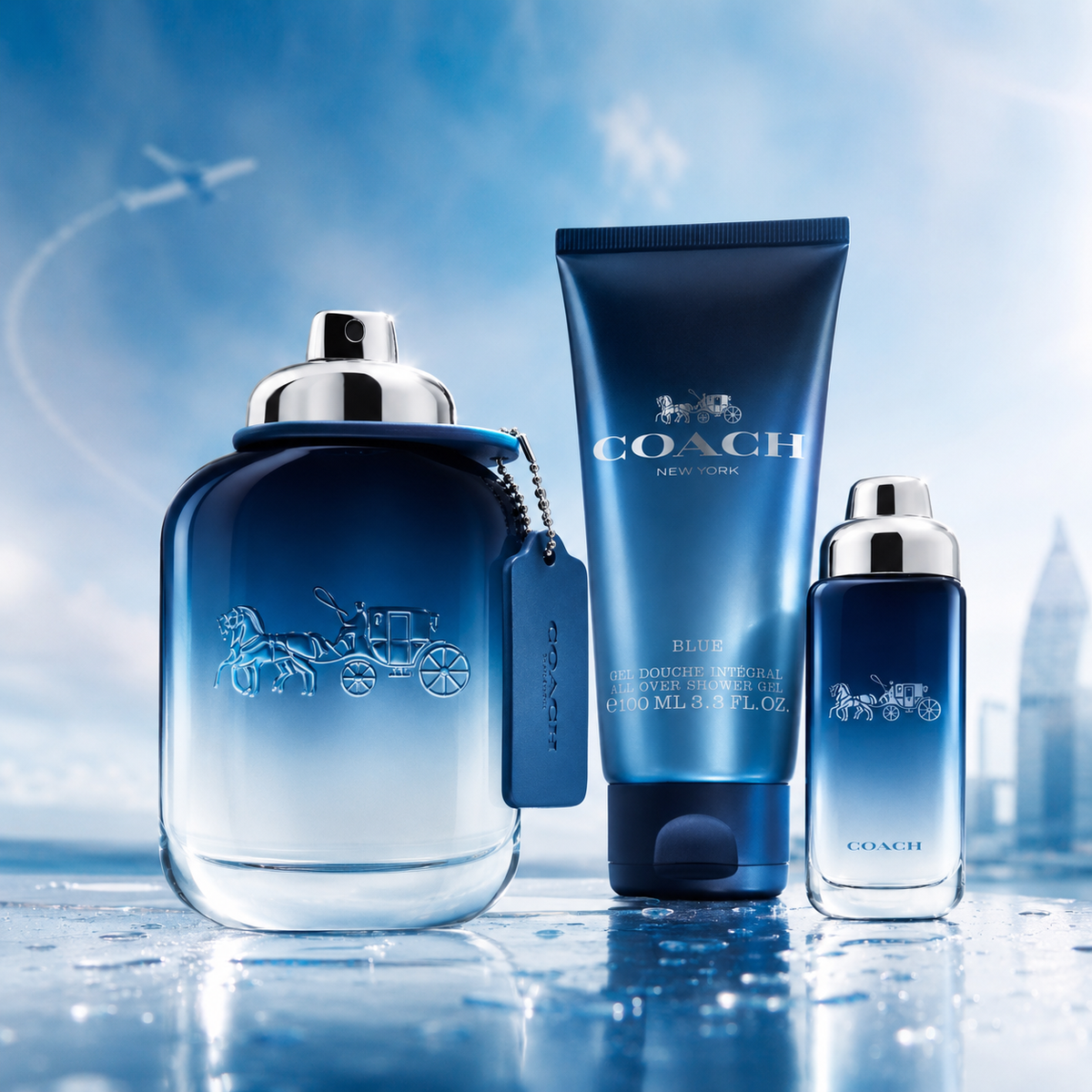 Coach Blue 3-Piece Gift Set for Men