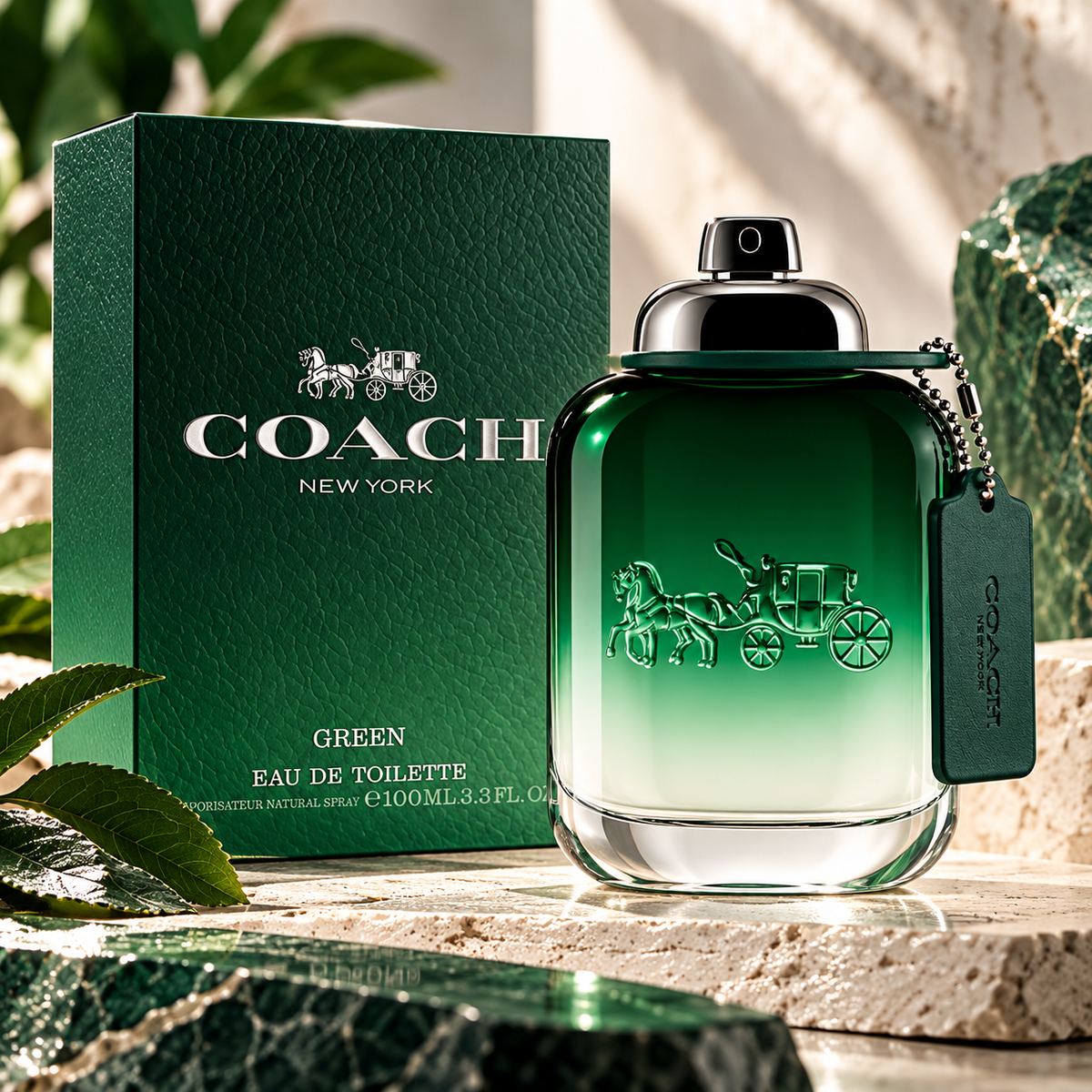 Coach Green Eau de Toilette for Men 3.4 Ounce