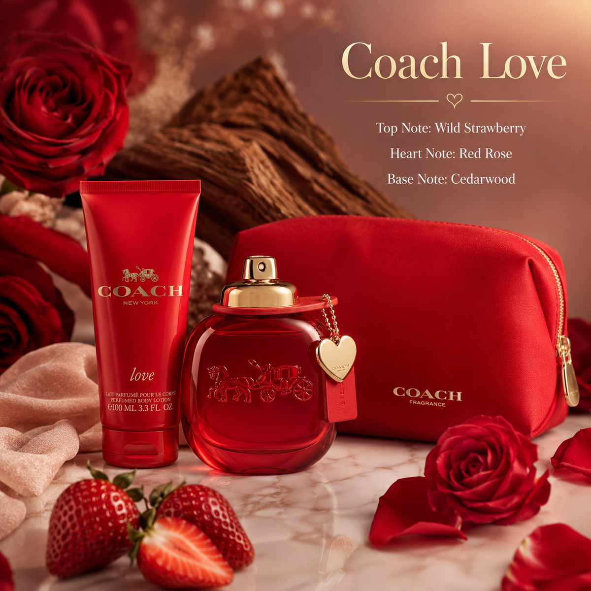 Coach Love 3-Piece Gift Set for Women
