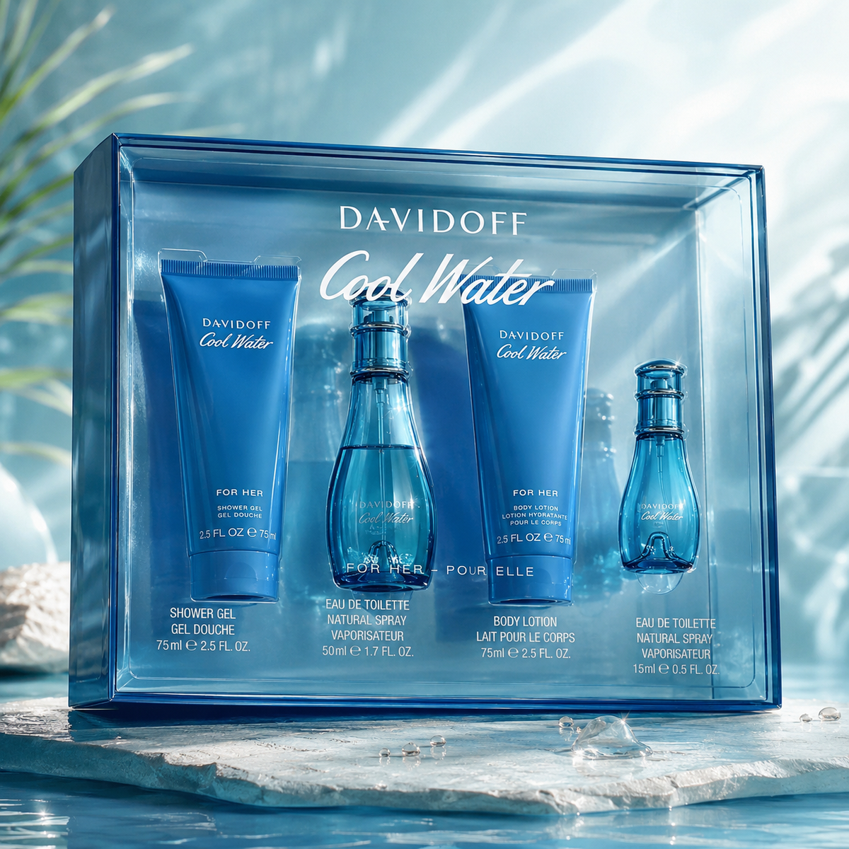 Davidoff Cool Water 4-Piece Gift Set for Women