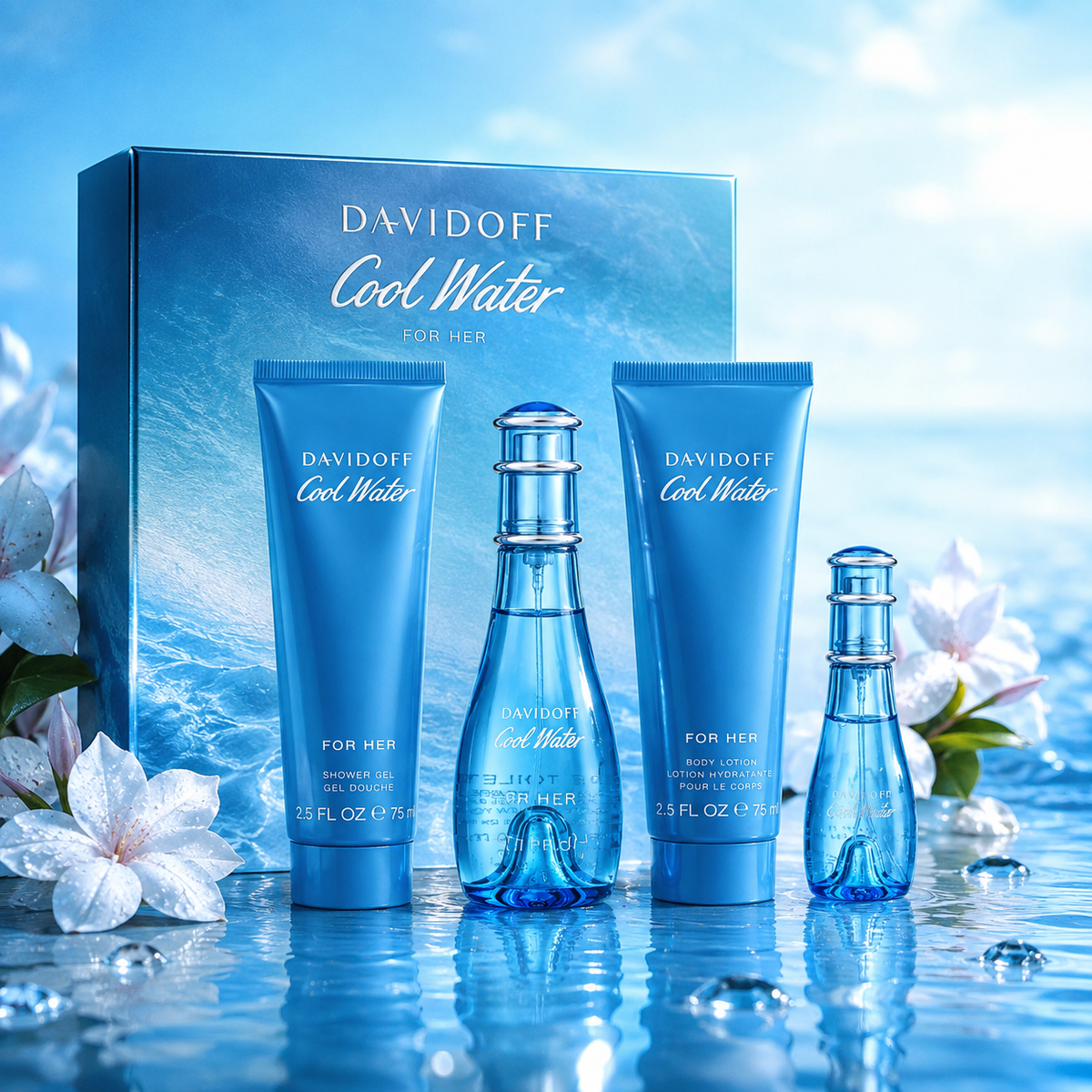 Davidoff Cool Water 4-Piece Gift Set for Women