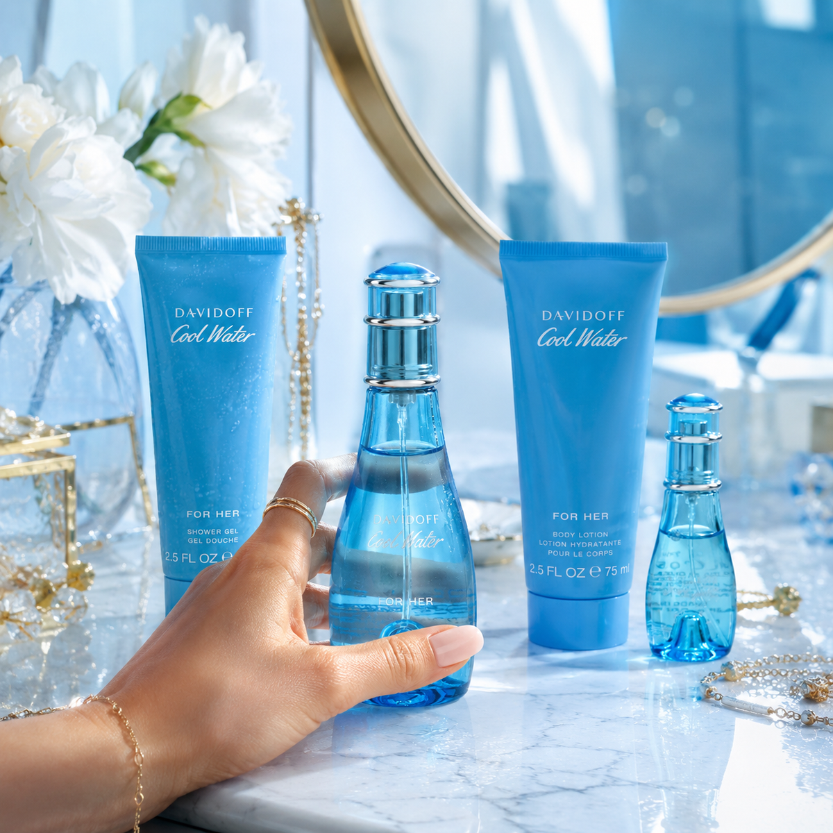 Davidoff Cool Water 4-Piece Gift Set for Women