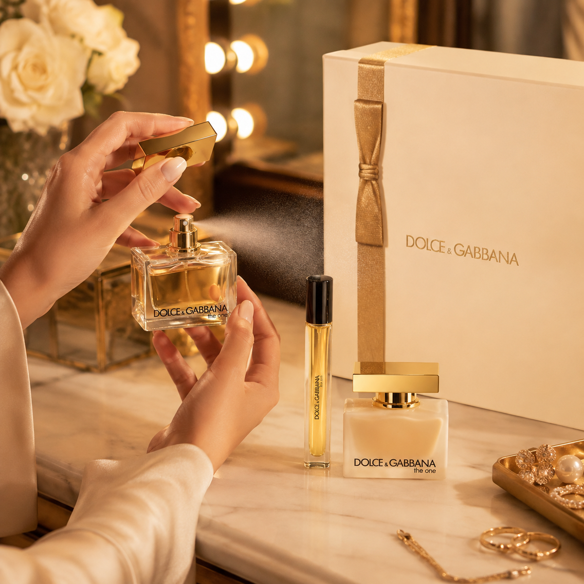 Dolce & Gabbana The One 3-Piece Gift Set for Women (with Hair Mist)
