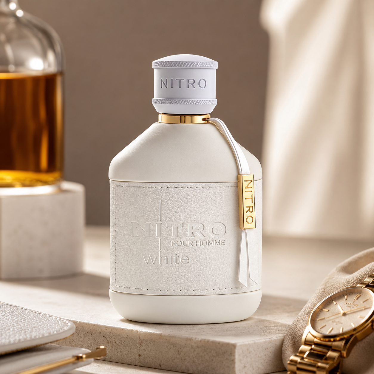 Dumont Nitro White for Men Eau De Parfum Spray, 3.4 Ounce