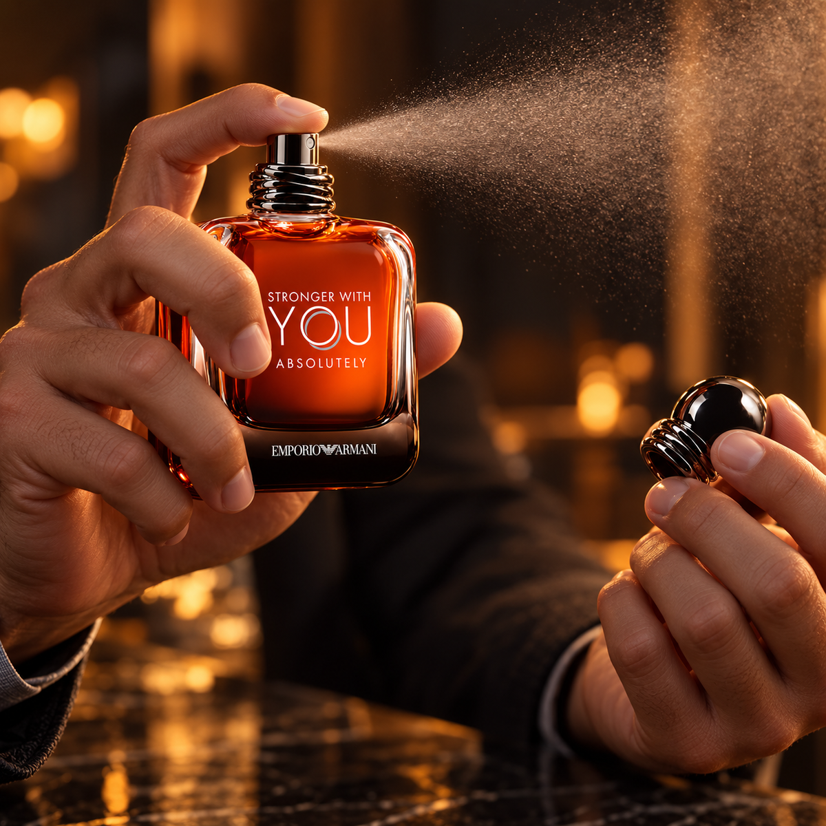 Emporio Armani Stronger With You Absolutely Parfum for Men 3.4 Ounce