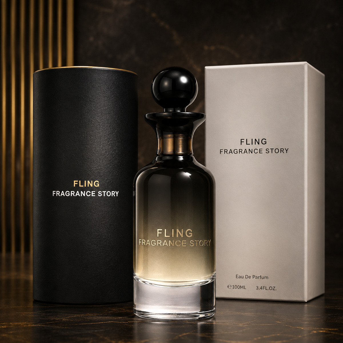 Fragrance Story Fling Eau de Parfum Spray For Men 3.4 Ounce