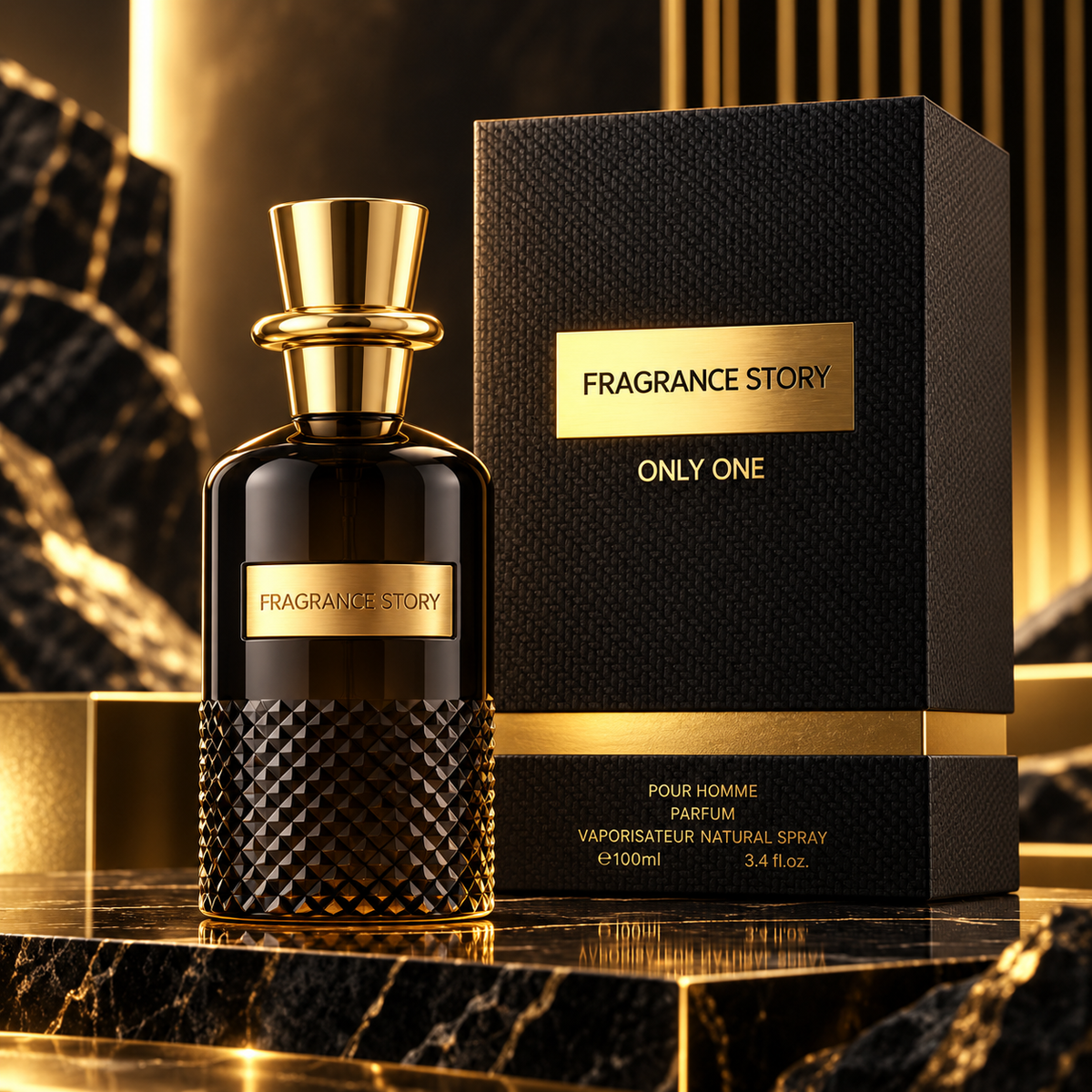 Fragrance Story Only One Parfum Spray For Men 3.4 Ounce
