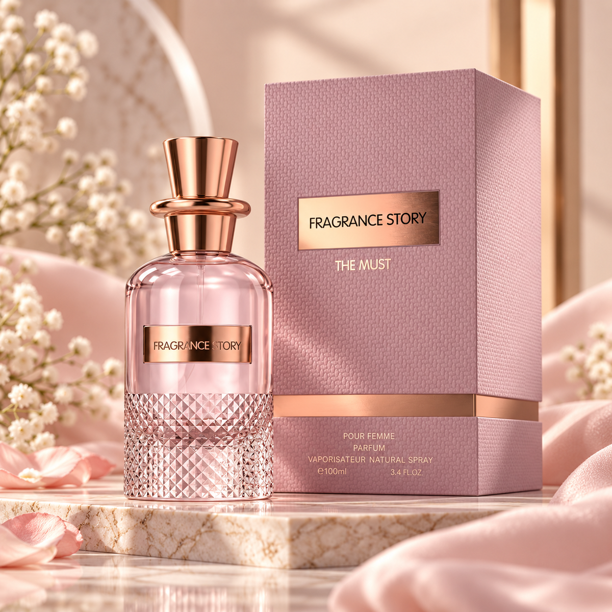 Fragrance Story The Must Pour Femme Eau de Parfum Spray For Women 3.4 Ounce