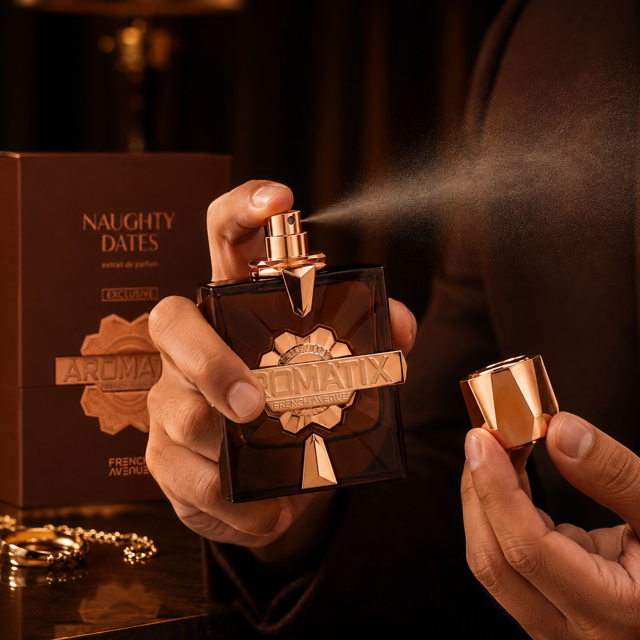 French Avenue Aromatix Naughty Dates Eau De Parfum Spray for Unisex, 3.4 Ounce