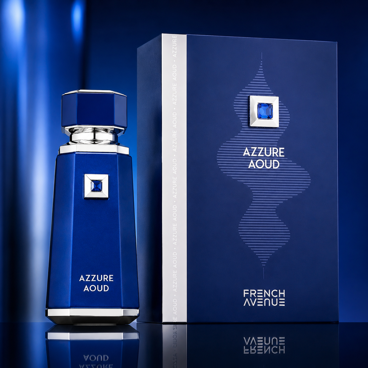 French Avenue Azzure Aoud Eau De Parfum Spray for Unisex, 3.4 Ounce