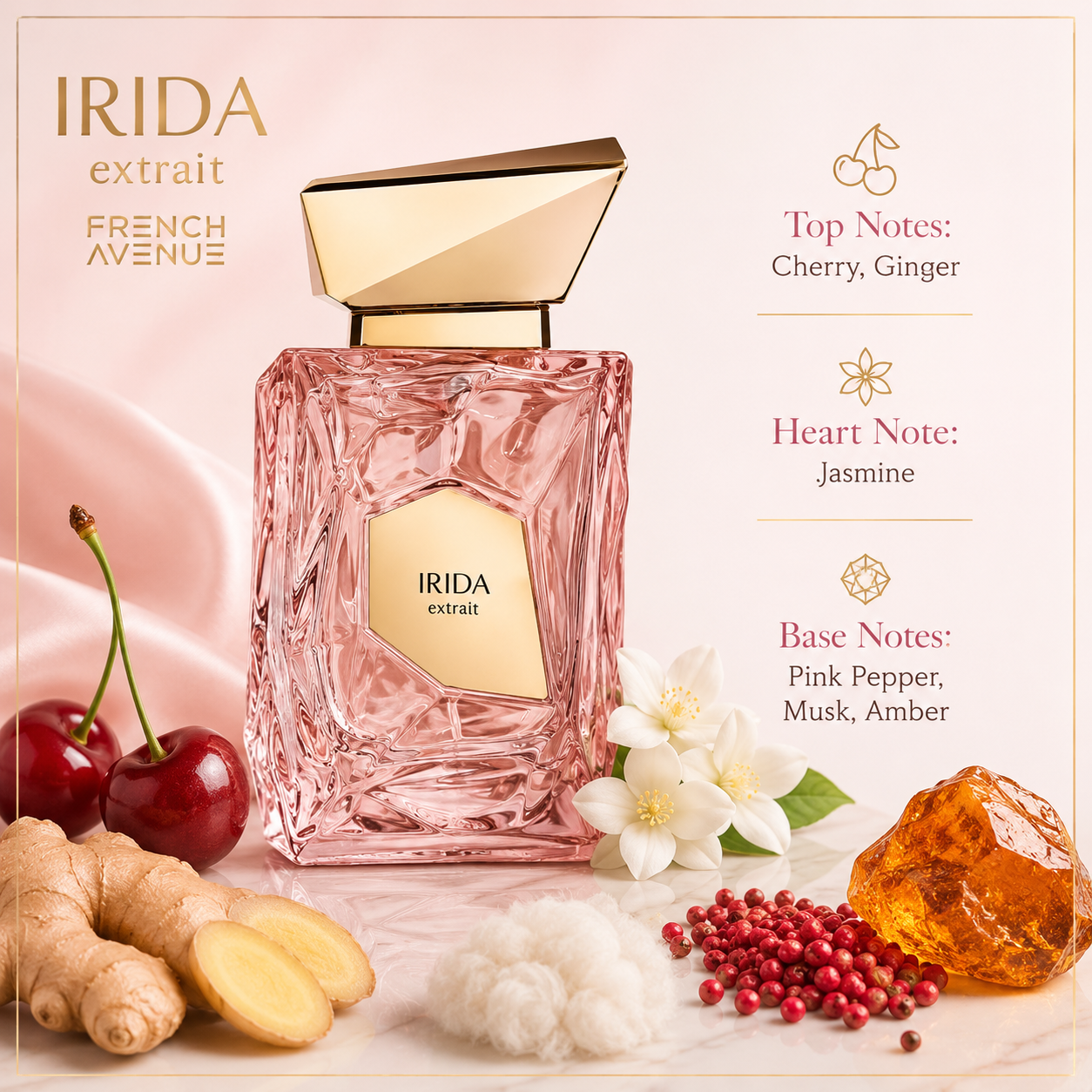 French Avenue Irida Extrait De Parfum Spray for Women, 3.4 Ounce