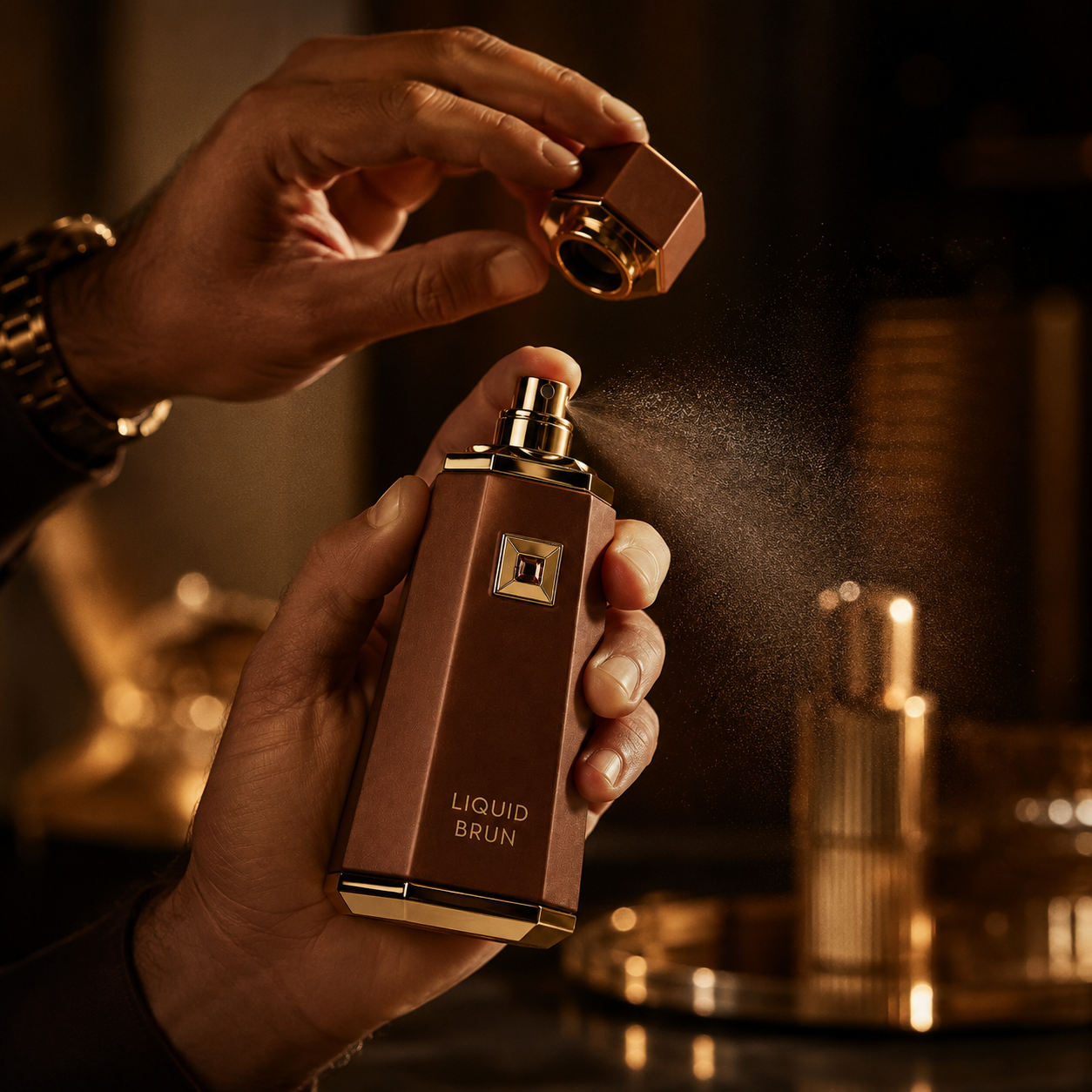 French Avenue Liquid Brun Eau De Parfum Spray for Men, 3.4 Ounce