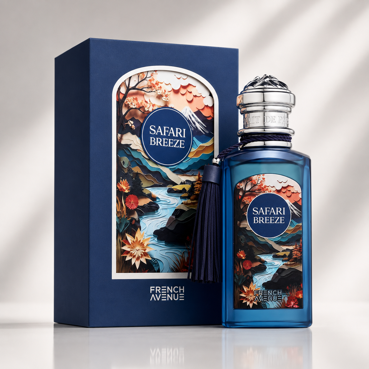 French Avenue Safari Breeze Eau De Parfum Spray for Unisex, 3.4 Ounce