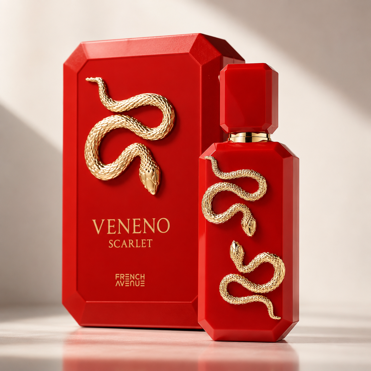 French Avenue Veneno Scarlet Eau De Parfum Spray for Unisex, 3.4 Ounce