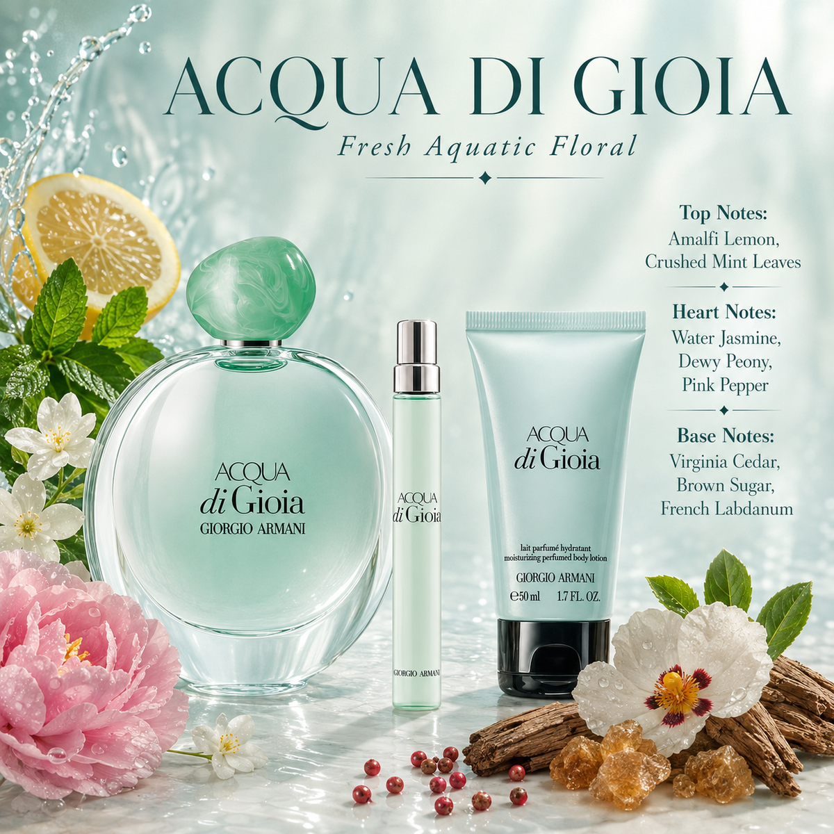 Giorgio Armani Acqua di Gioia 3-Piece Gift Set for Women