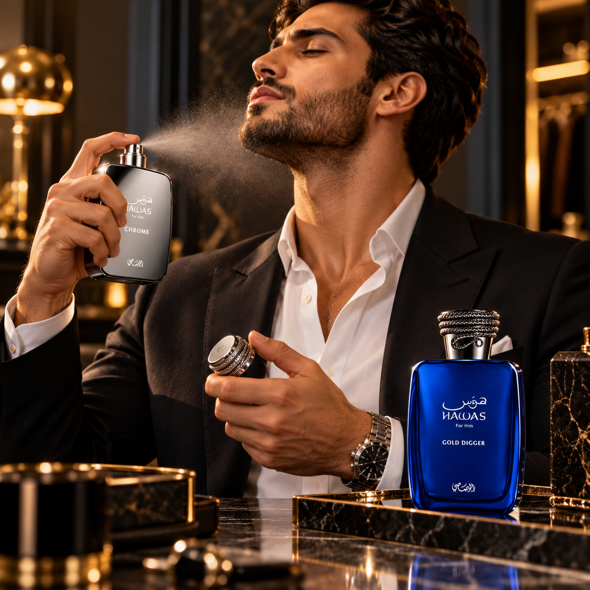Hawas Chrome & Hawas Gold Digger Bundle for Men, image 3
