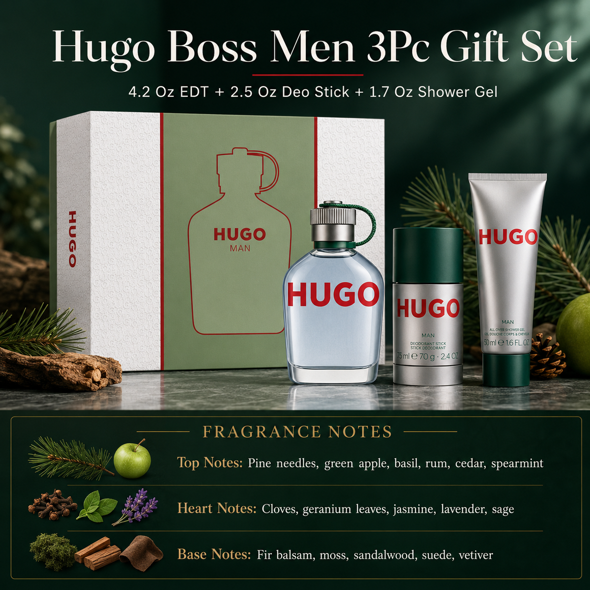 Hugo Boss Hugo Man 3-Piece Gift Set for Men