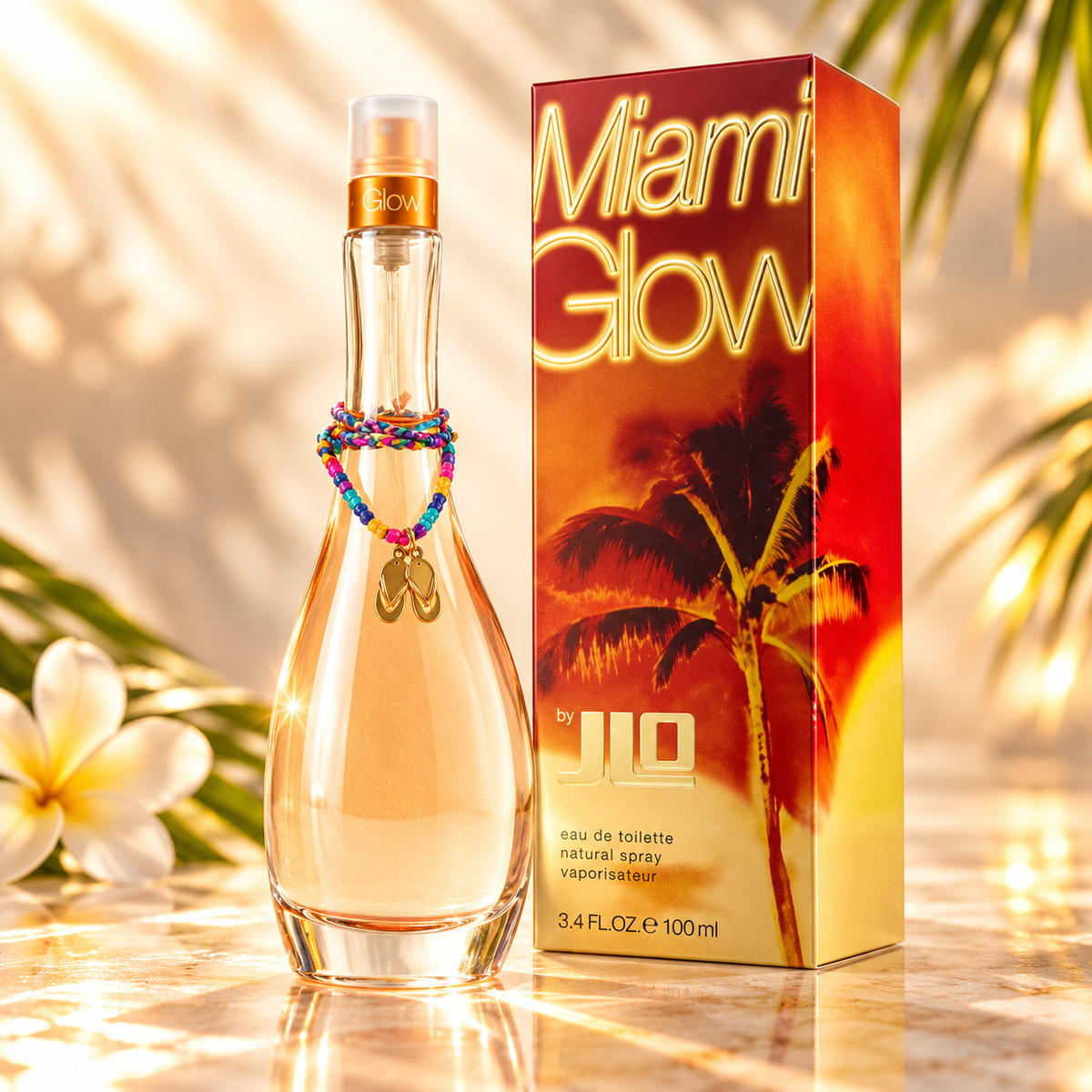 JLo Miami Glow Eau de Toilette for Women 3.4 Ounce
