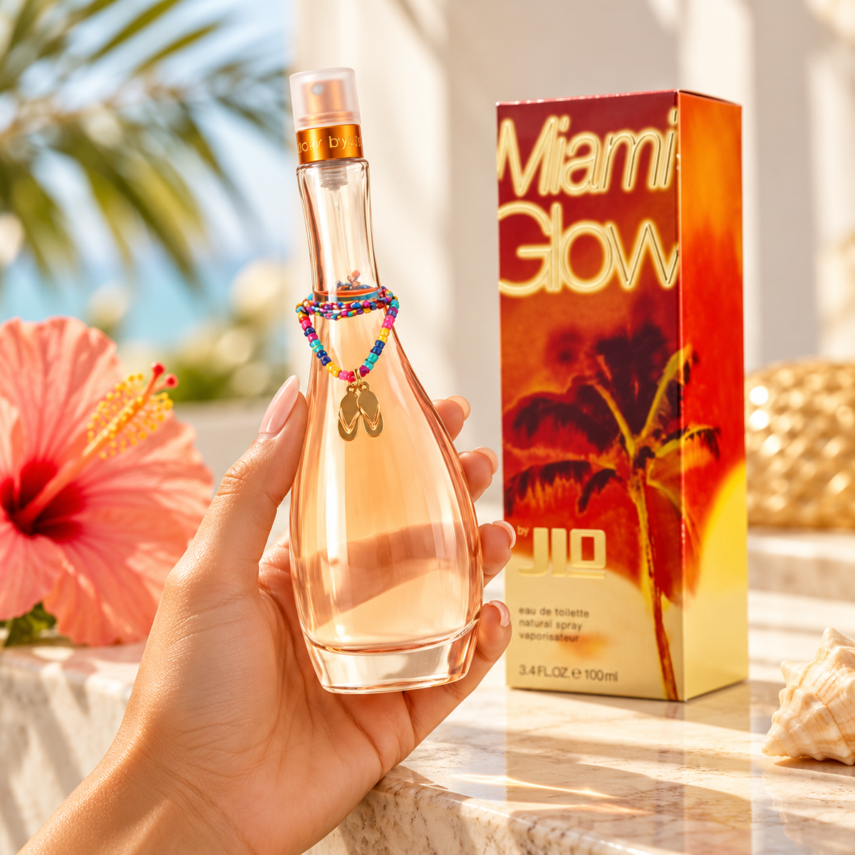 JLo Miami Glow Eau de Toilette for Women 3.4 Ounce