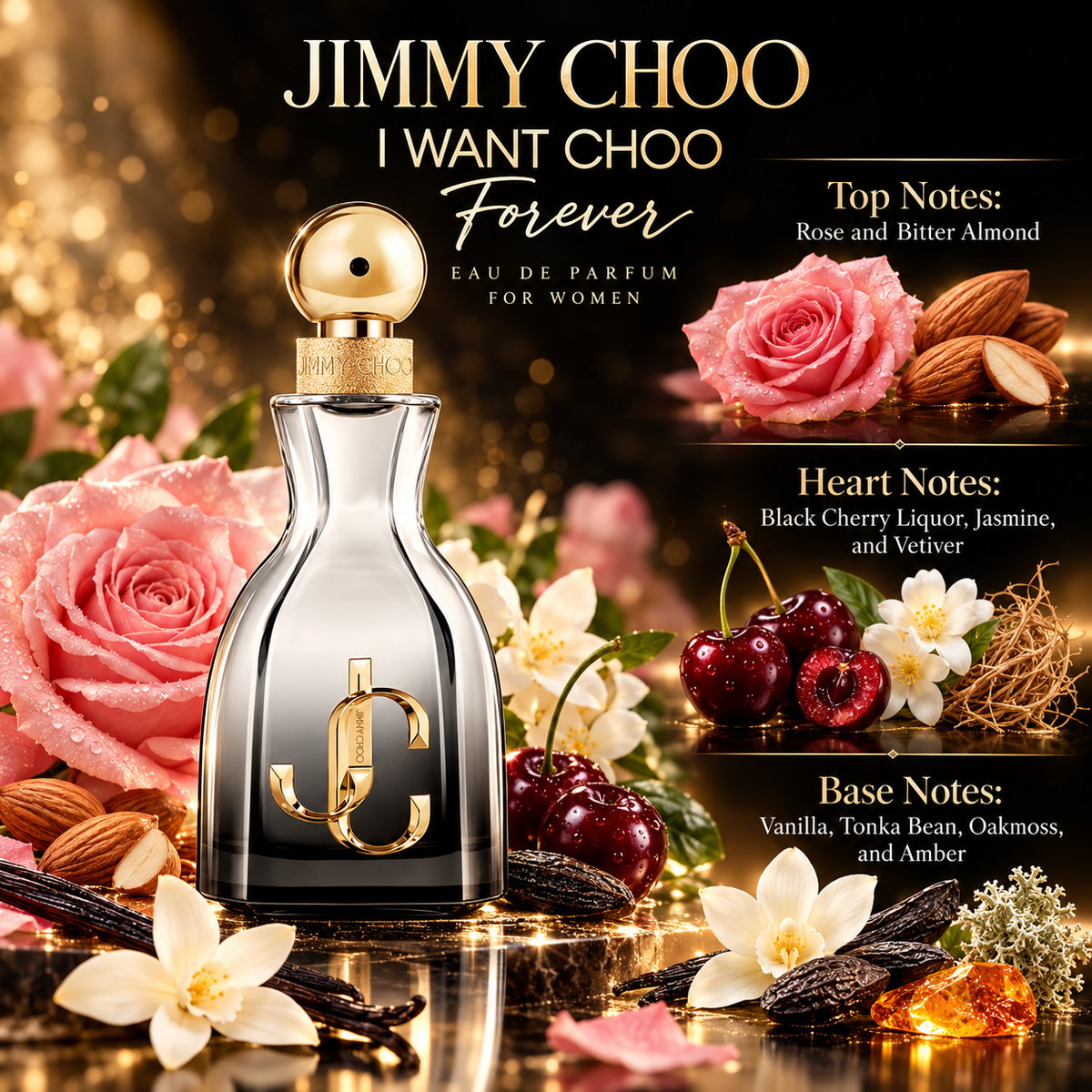 Jimmy Choo I Want Choo Forever Eau de Parfum for Women 3.4 Ounce
