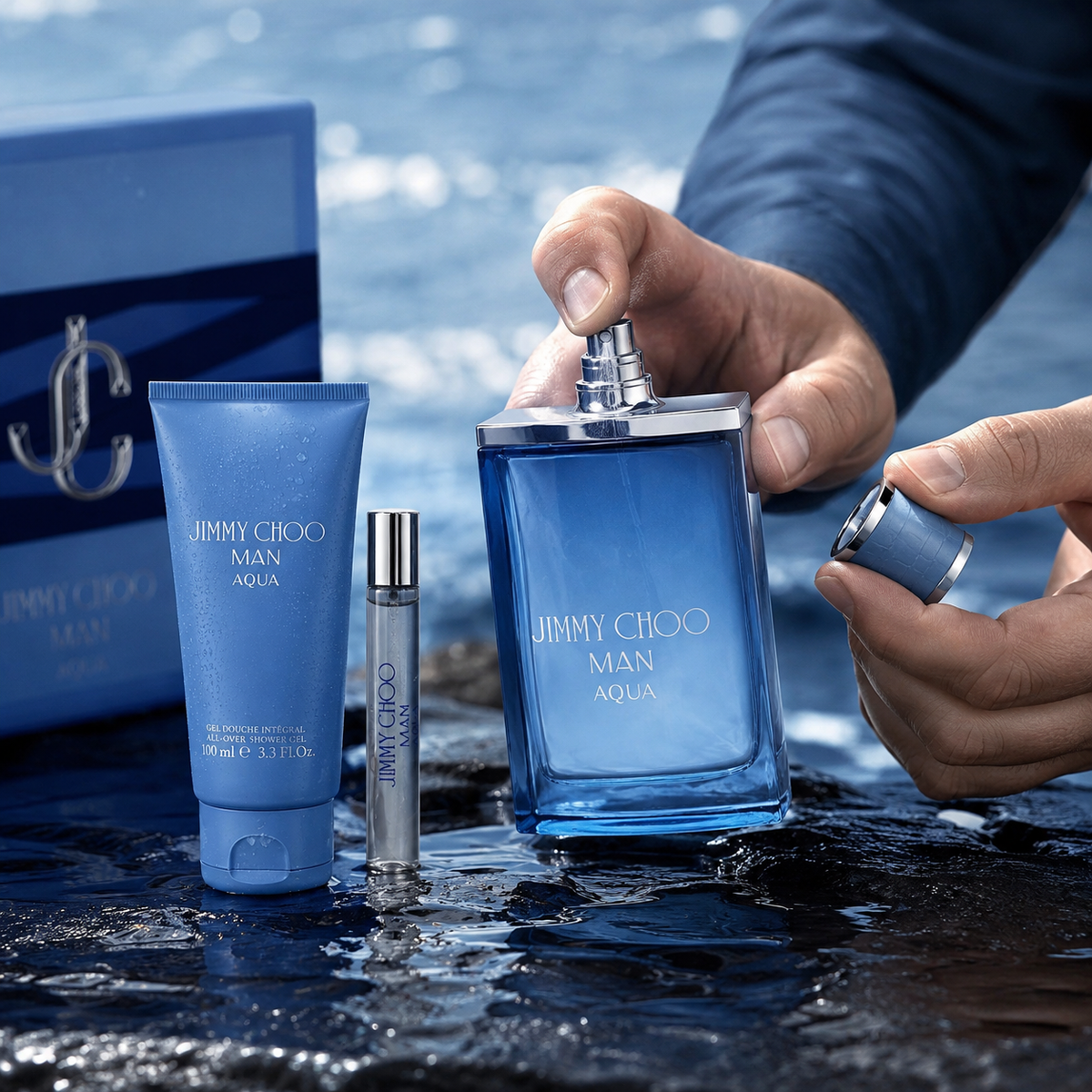 Jimmy Choo Man Aqua 3-Piece Gift Set for Men