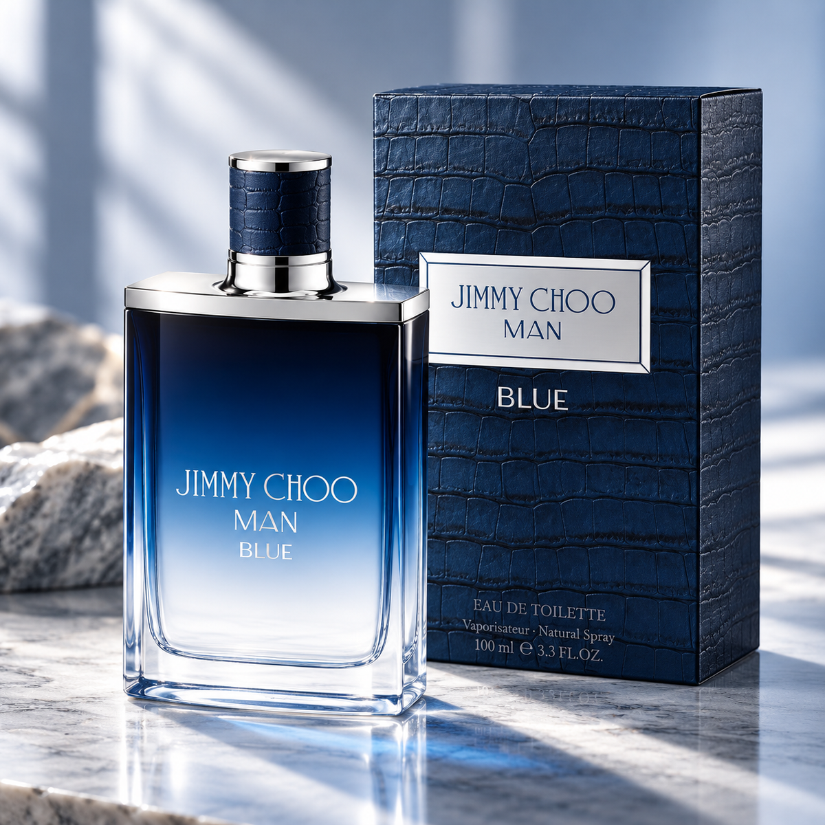 Jimmy Choo Man Blue Eau de Toilette for Men 3.4 Ounce