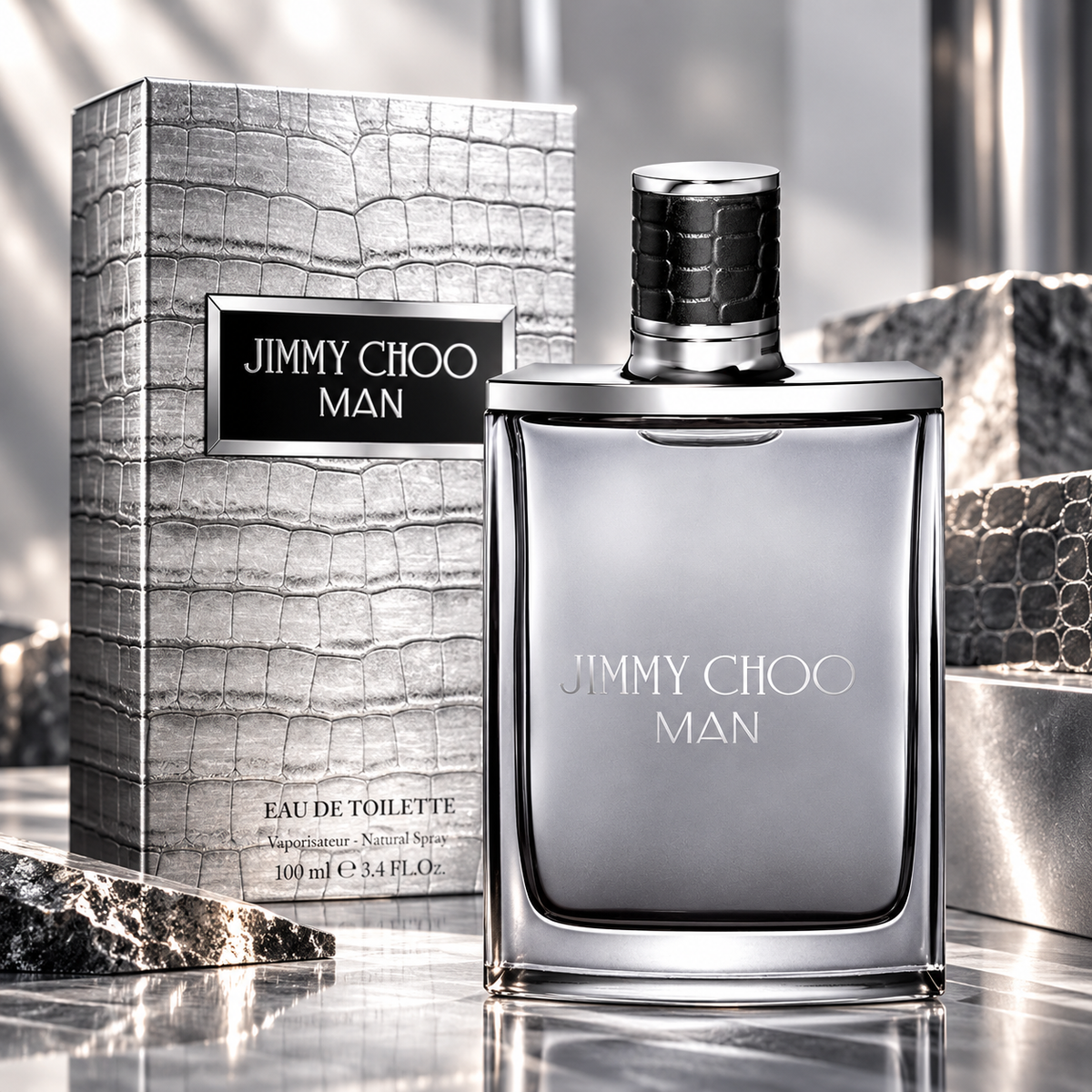 Jimmy Choo Man Eau de Toilette for Men 3.4 Ounce