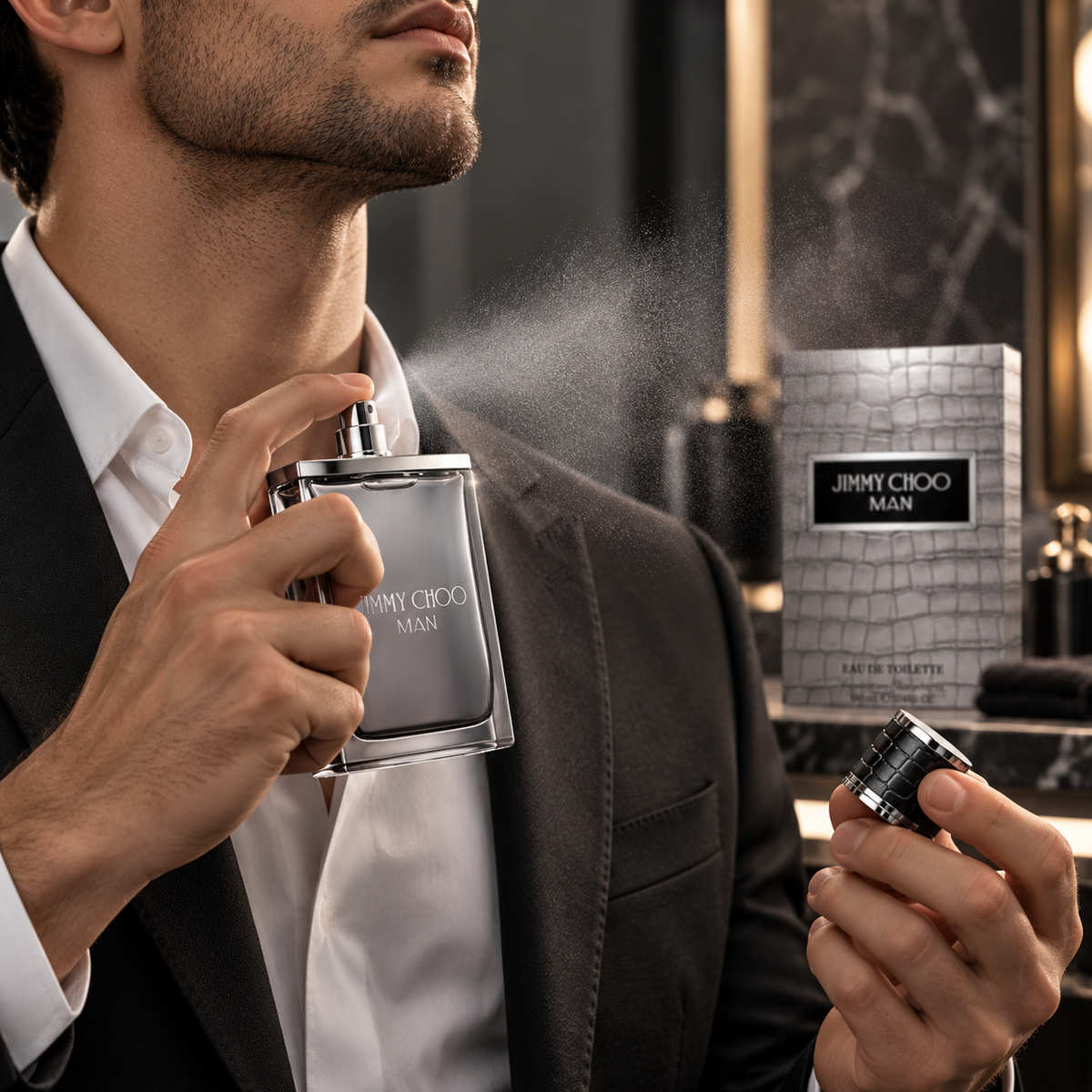 Jimmy Choo Man Eau de Toilette for Men 3.4 Ounce