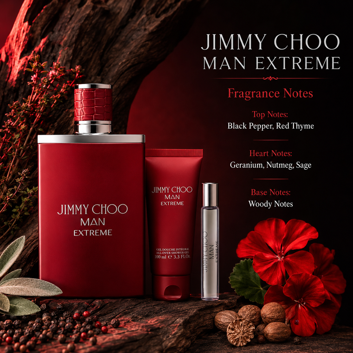 Jimmy Choo Man Extreme 3-Piece Gift Set for Men