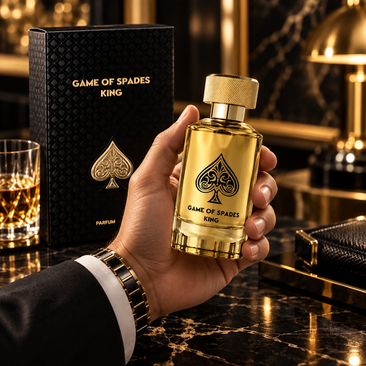 Jo Milano Game of Spades King Parfum for Unisex 3.4 Ounce