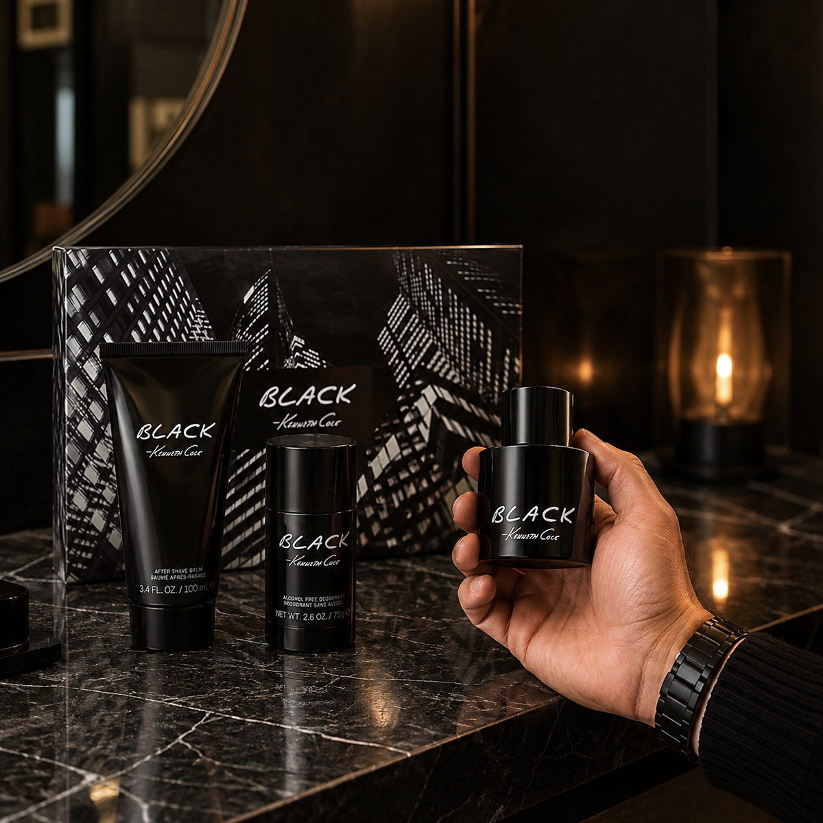 Kenneth Cole Black 3-Piece Gift Set for Men