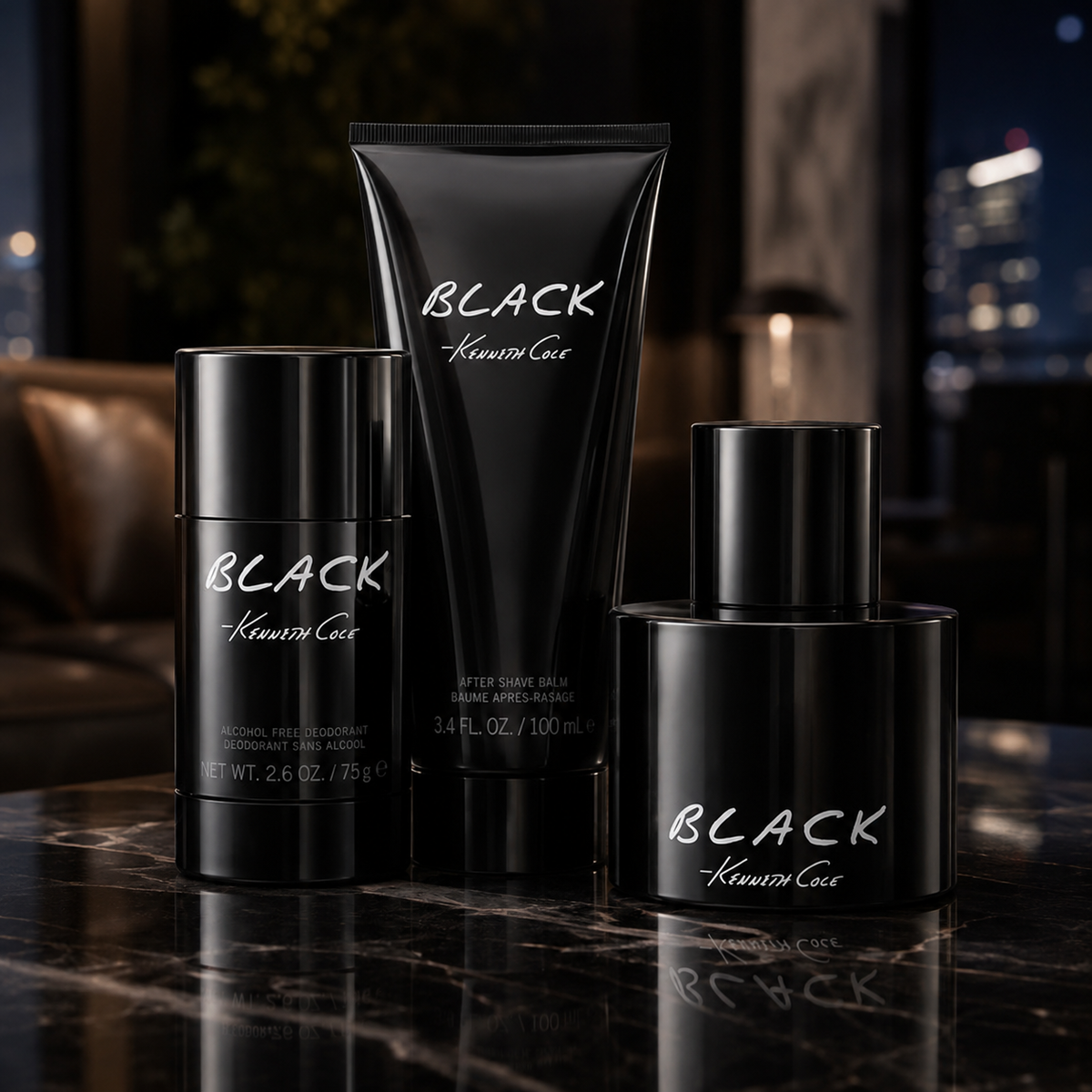 Kenneth Cole Black 3-Piece Gift Set for Men