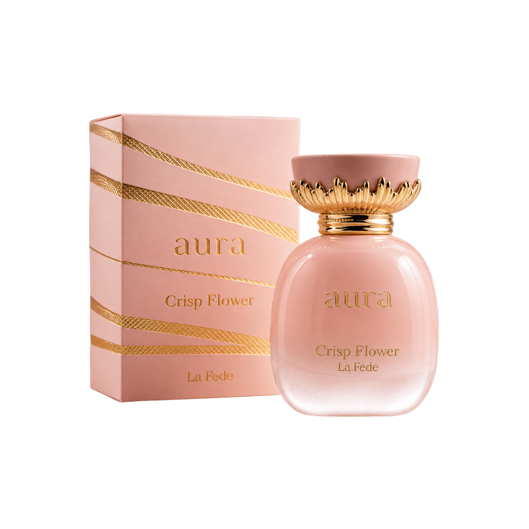 Khadlaj La Fede Aura Crisp Flower Eau de Parfum for Women, 3.4 Ounce