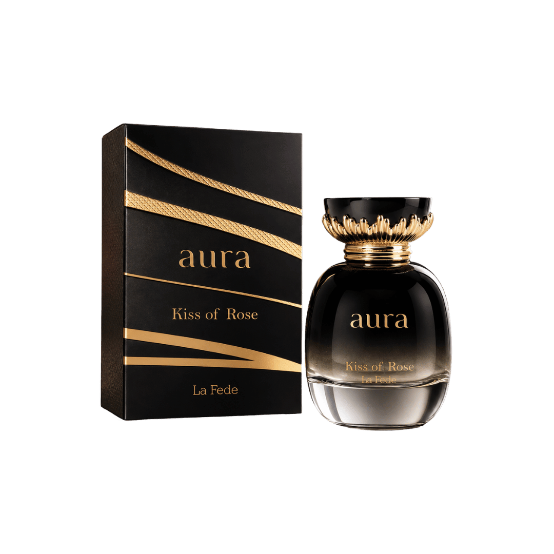 Khadlaj La Fede Aura Kiss of Rose Eau de Parfum for Women, 3.4 Ounce