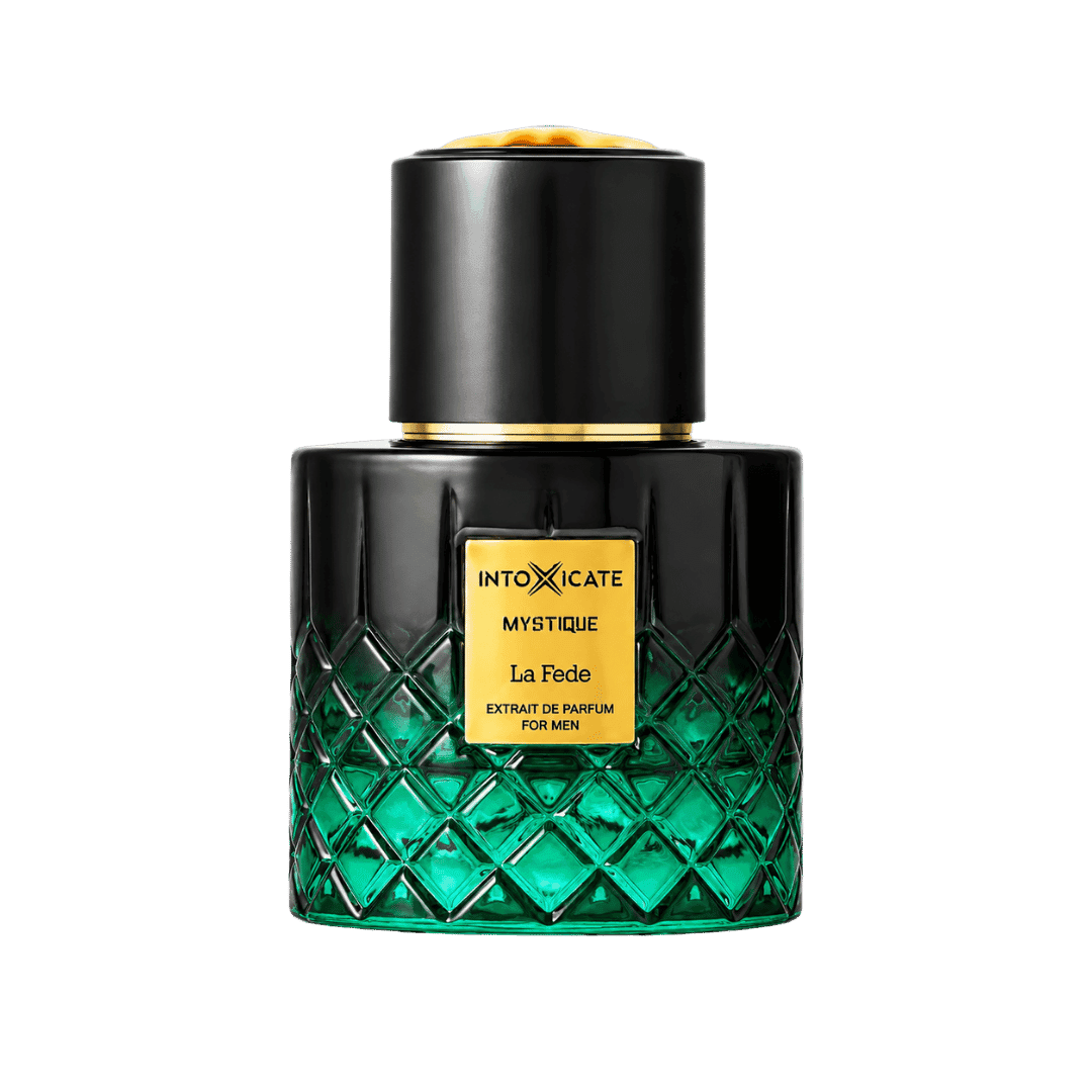Khadlaj La Fede Intoxicate Mystique Extrait de Parfum 3.4 oz men's fragrance bottle