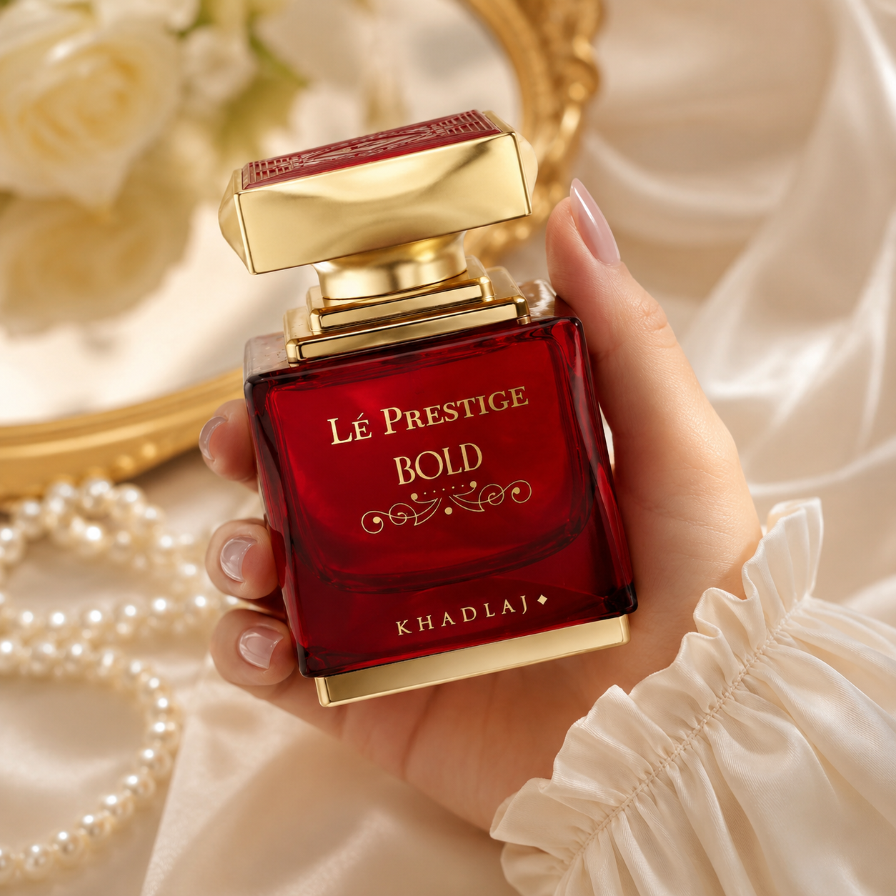 Khadlaj Le Prestige Bold Eau de Parfum for Unisex, 3.4 Ounce