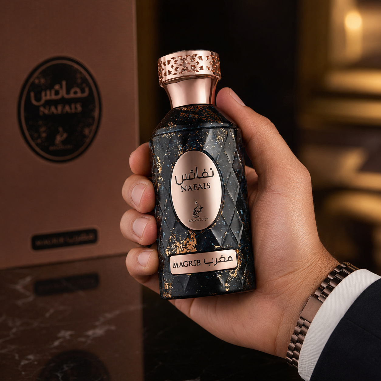 Khadlaj Nafais Magrib Eau de Parfum for Unisex 3.4 Ounce
