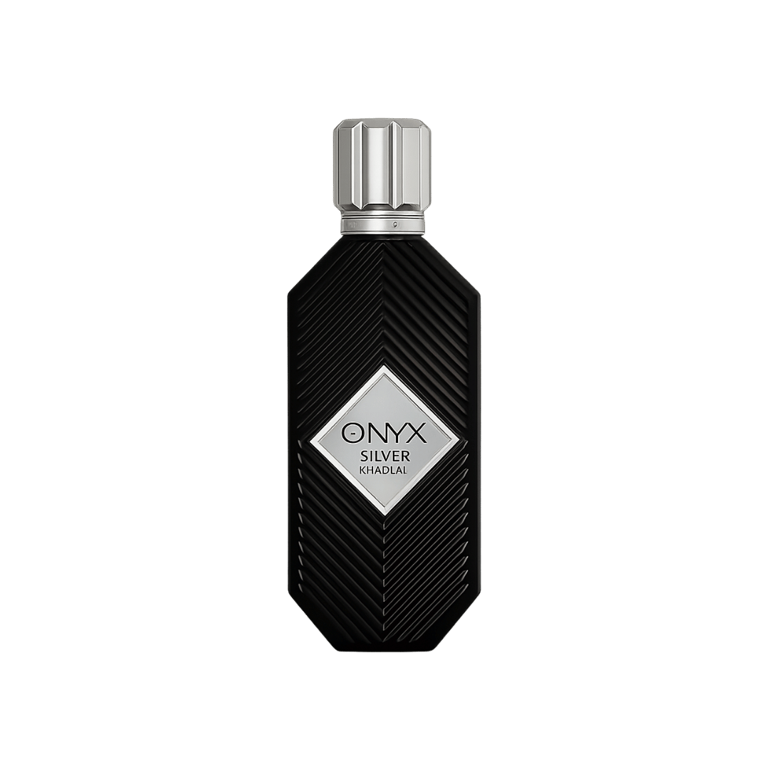Khadlaj Onyx Silver Eau de Parfum Spray for Unisex, 3.4 Ounce
