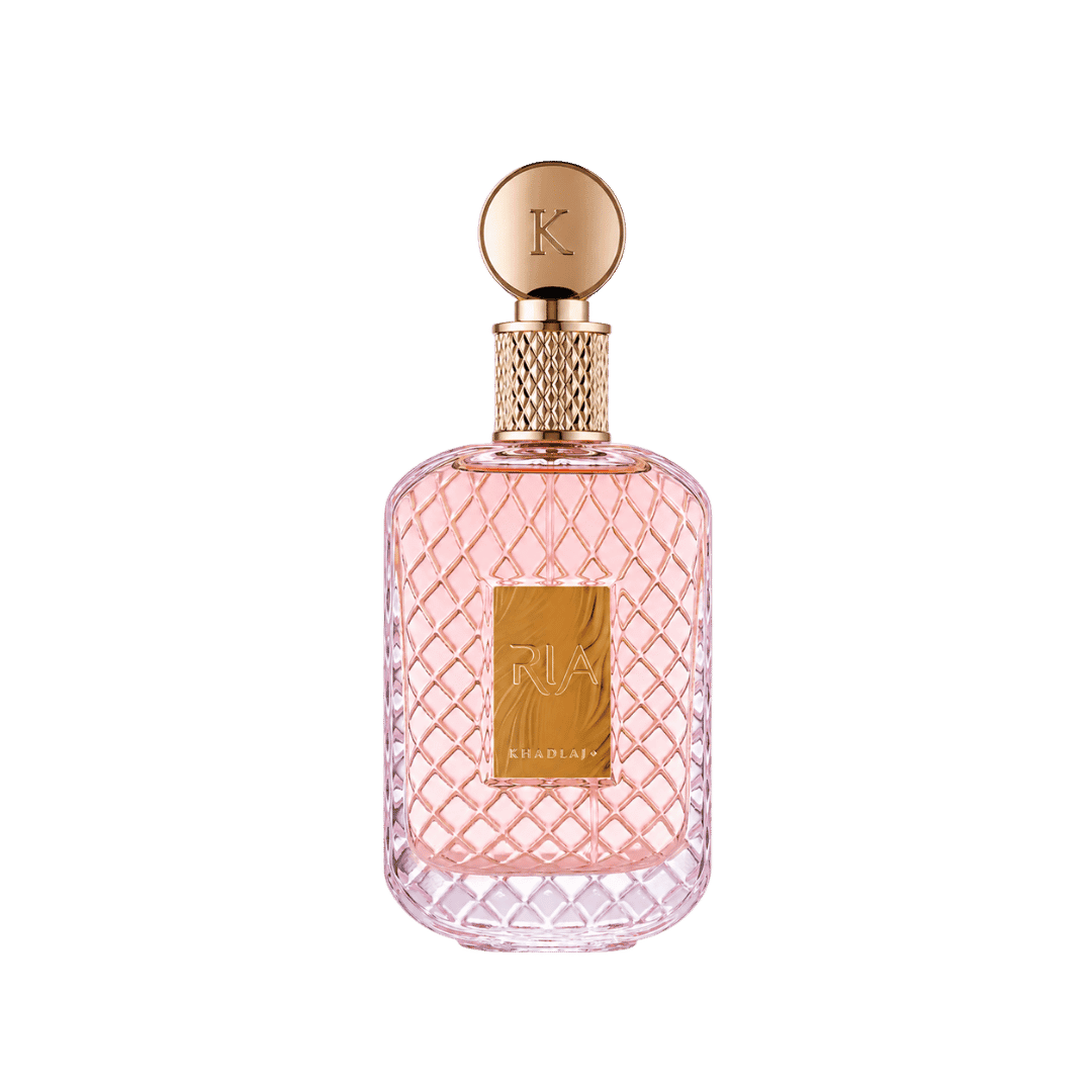 Khadlaj Ria Eau de Parfum 3.4 oz women's fruity fragrance bottle