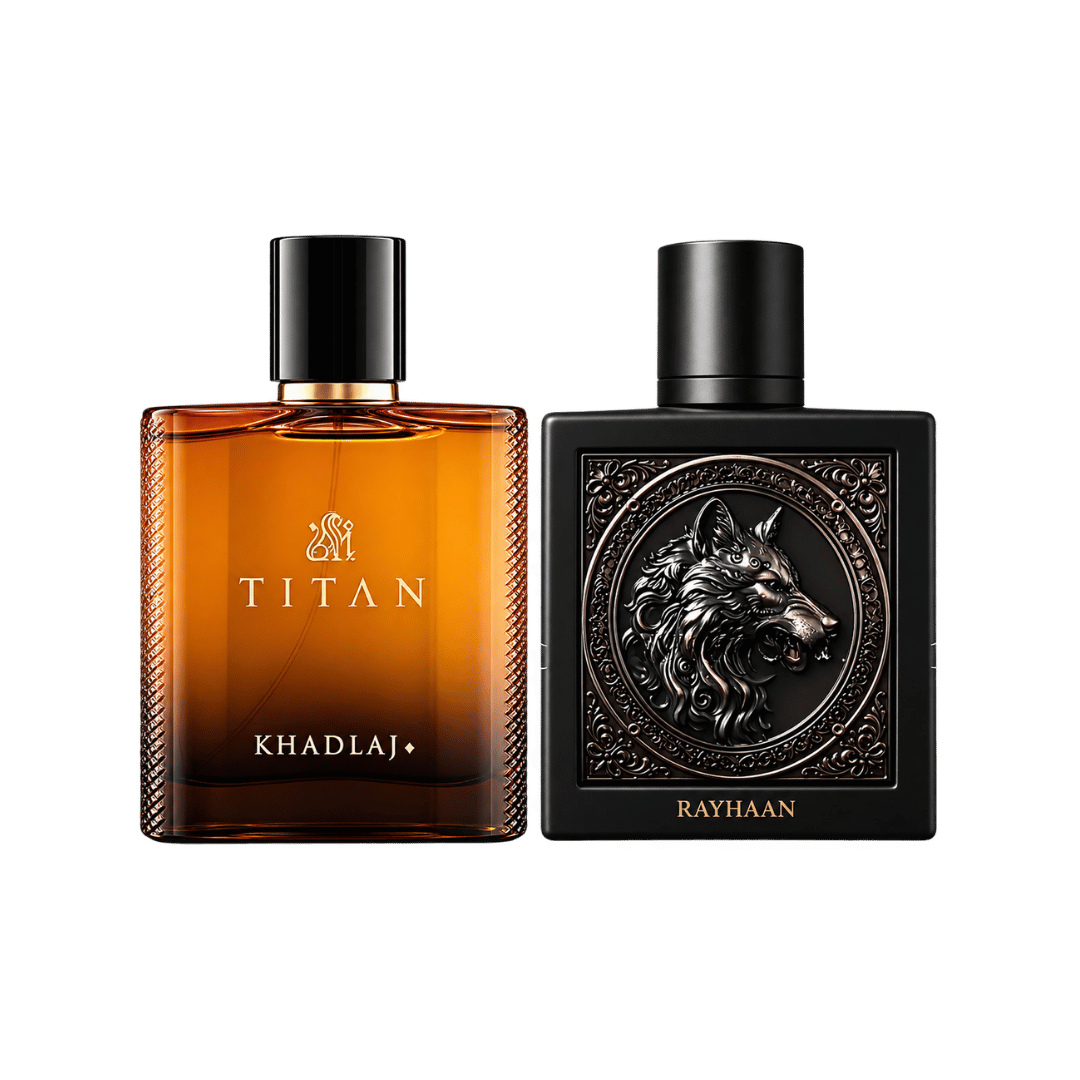 Khadlaj Titan + Rayhaan Wolf 2-Piece Fragrance Bundle for Men