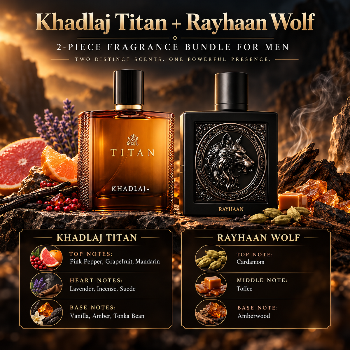Khadlaj Titan & Rayhaan Wolf Bundle for Men, image 4