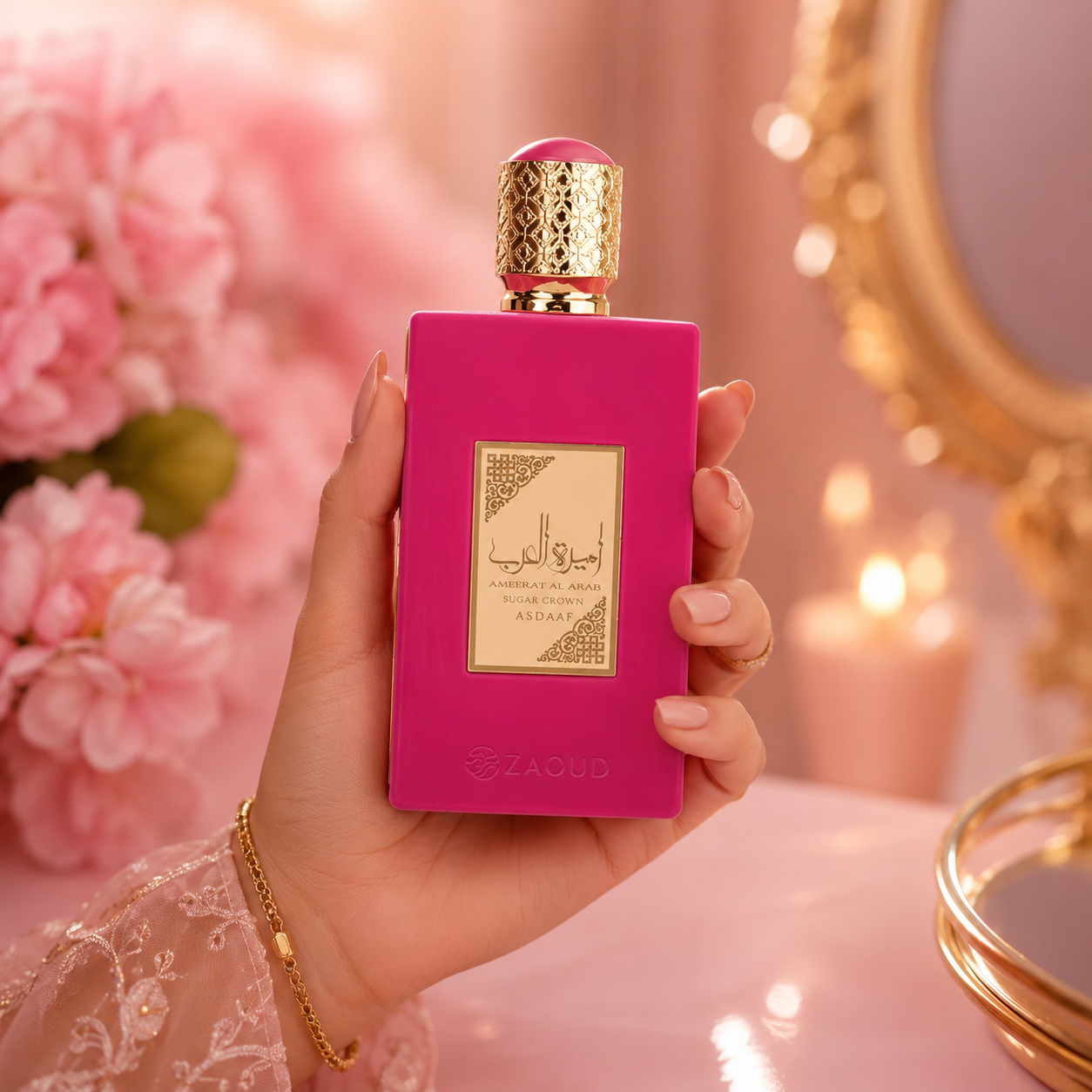 Lattafa Ameerat Al Arab Sugar Crown for Women Eau de Parfum Spray, 3.4 Ounce