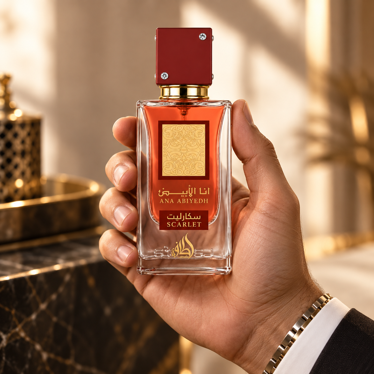 Lattafa Ana Abiyedh Scarlet Eau de Parfum for Women, 2.04 Ounce