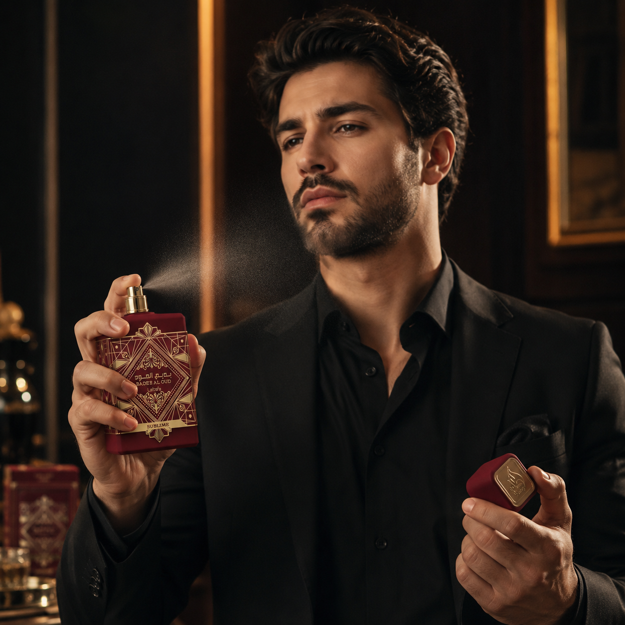 Lattafa Bade'e Al Oud Sublime for Unisex Eau de Parfum Spray, 3.4 Ounce