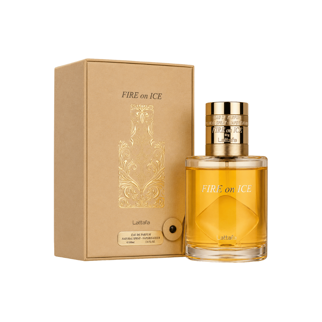 Lattafa Fire On Ice Eau de Parfum Spray for Unisex, 3.71 Ounce
