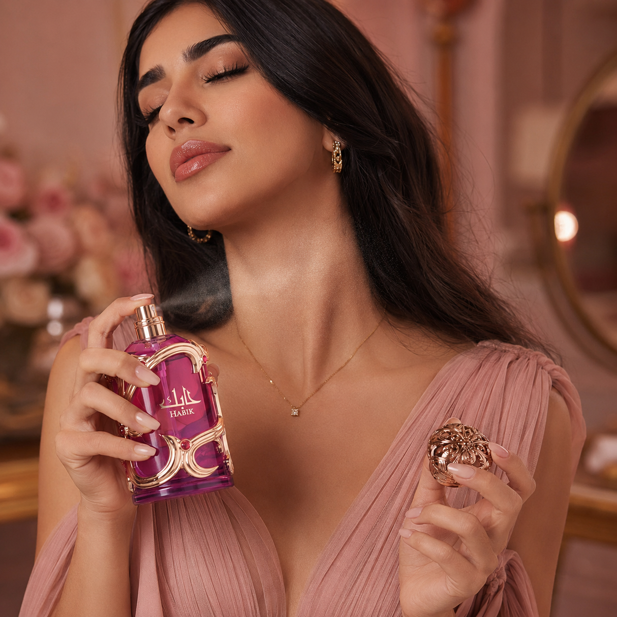 Lattafa Habik Eau de Parfum Spray for Women 3.4 Ounce