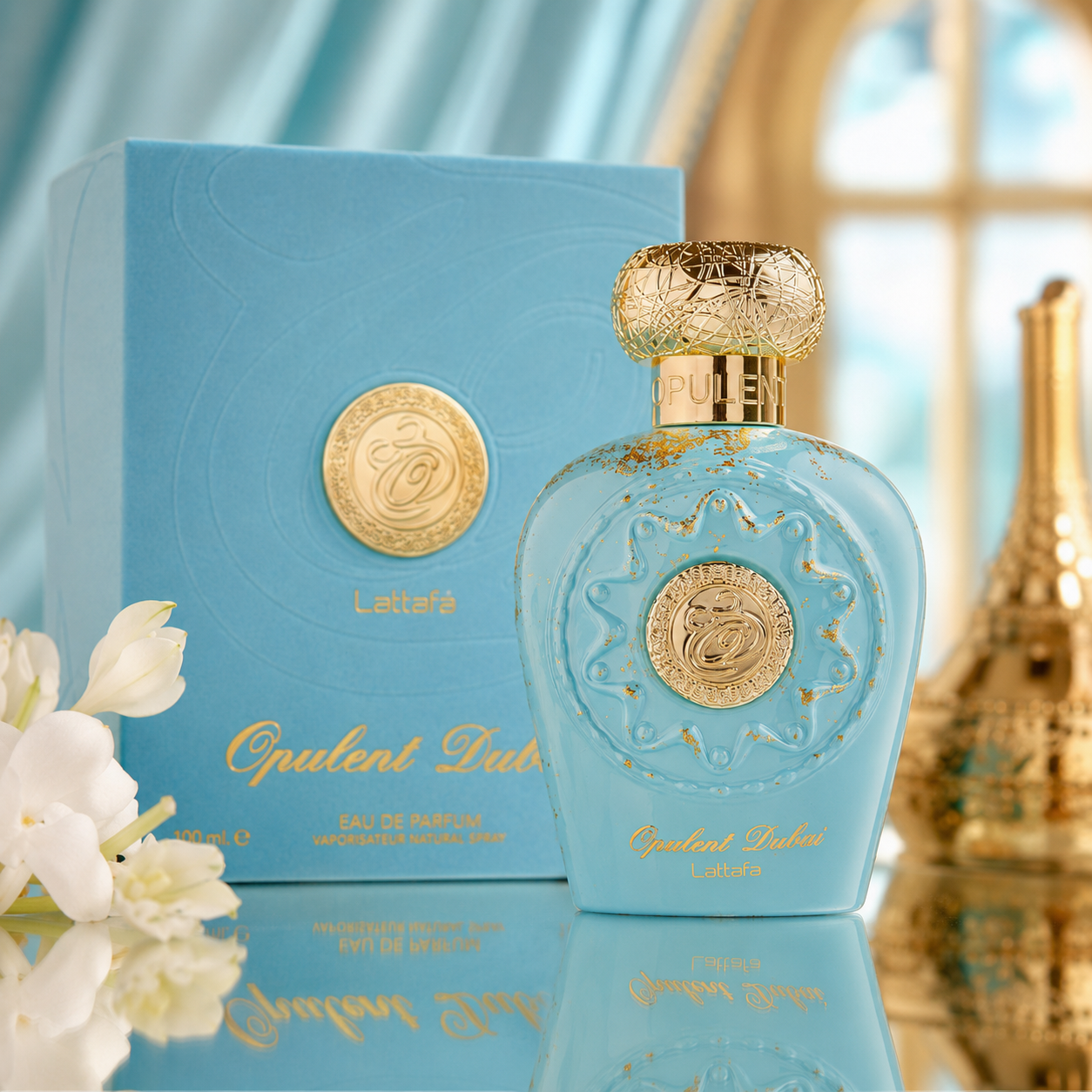 Lattafa Opulent Dubai Eau de Parfum Spray for Unisex 3.4 Ounce