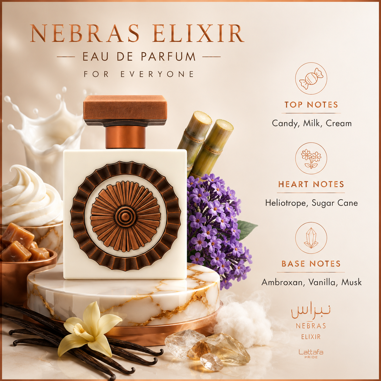 Lattafa Pride Nebras Elixir Eau De Parfum 3.4 oz For Unisex