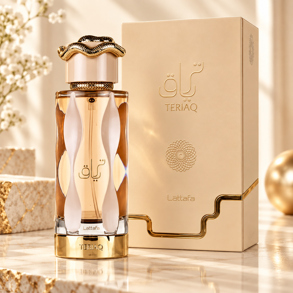 Lattafa Teriaq Eau de Parfum for Unisex, 3.4 Ounce